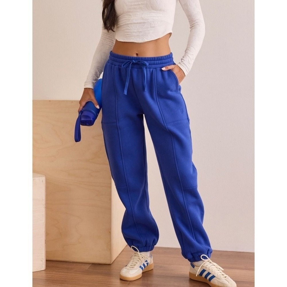 AS Revival Sweatpants Cobalt Blue High Waisted Joggers Size XL